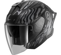 Casco Jet Shark SKWAL JET CUP SPEED-FANCY Mat Black Anthracite Silver S