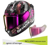 Shark Skwal i3 Casco Moto Hellcat Mate KUV - Incluye Iridium V