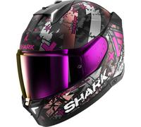 Shark Skwal i3 Hellcat, casco integral XS male Mate Negro/Plata/Lila