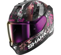 Shark Skwal i3 Hellcat Casco, negro-rosa, tamaño M para Hombres