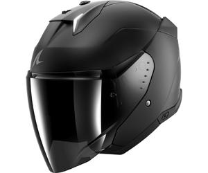 Shark Skwal i3 Jet Dark Shadow, casco abierto XXL female Negro Mate