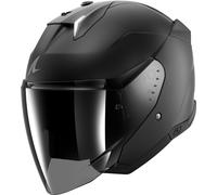 Shark Skwal i3 Jet Dark Shadow, casco abierto XS female Negro Mate