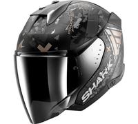 Shark Skwal i3 Jet Hellcat, casco abierto L female Mate Negro/Plata