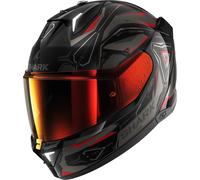 Shark Skwal i3 Linik Casco, negro-gris-rojo, tamaño 2XL para Hombres