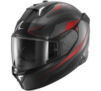SHARK Casco integral Skwal i3 Mekarium – negro/gris/rojo – Tamaño XL para Hombres