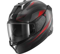 SHARK Casco integral Skwal i3 Mekarium – negro/gris/rojo – Tamaño XL para Hombres