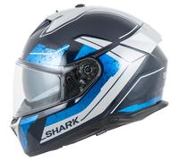 Motocicleta Shark SKWAL I3 Casco Integral (Azul/Plata/Negro) Talla: M (57)