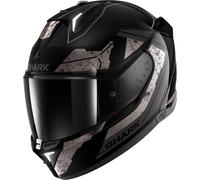 Shark Skwal i3 Rhad Casco, negro-gris-plata, tamaño M para Hombres