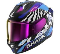 SHARK Casco integral Skwal i3 Speed-Fancy Negro/Blanco/Azul Talla S para hombres