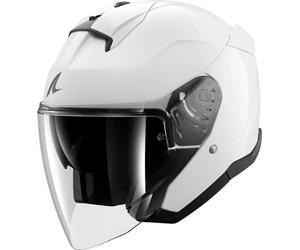 Shark Skwal Jet Blank, casco abierto M female Blanco