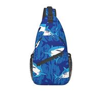 Shark Sling Bag, Chest Bag Daypack, Crossbody Sling Mochila para Viajes, Deportes, Correr, Senderismo