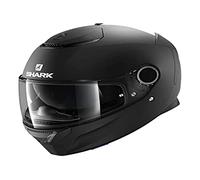 Shark Spartan Blank Mat casco, negro, tamaño XL para Hombres