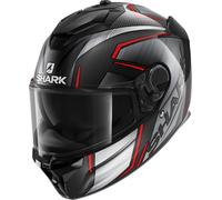 Shark Spartan GT Carbon Kromium Casco, negro-rojo, tamaño XS para Hombres