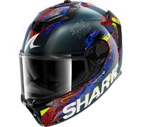 Shark Spartan GT Pro Carbon Speed-VIB Casco, Carbono/azul/rojo, Talla S (55/56)