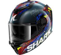 SHARK Casco integral Spartan GT Pro Carbon Speed-Vib Negro/Azul/Rojo/Amarillo XXL Femenino