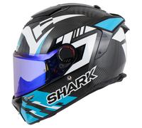 Shark Spartan GT Pro Carbon Zarco Casco Integral Carbono/Blanco/Azul L unisex negro