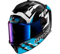 Shark Spartan GT Pro Carbon Zarco Track Racer, casco integral XL male Negro/Blanco/Azul Claro