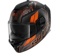 Shark Spartan GT Ryser Casco, negro-naranja, tamaño XS para Hombres