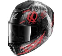 Shark Spartan RS Carbon Shiever, casco integral XL female Negro/Gris Oscuro/Rojo