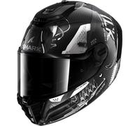 Shark Spartan RS Xbot Carbon Casco, negro-plata, tamaño 2XL para Hombres