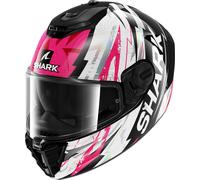 Shark Spartan RS Hibolt Casco, negro-blanco-rosa, tamaño S para Hombres