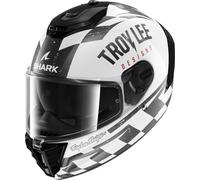 Shark Spartan RS Raceshop Casco, negro-blanco, tamaño XS para Hombres