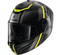 Shark Spartan RS Shawn Carbon Casco, negro/gris/amarillo, Talla XL (61/62)