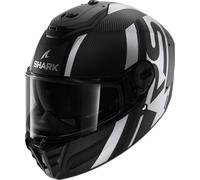 Shark Spartan RS Shawn Carbon Casco, negro-plata, tamaño 2XL para Hombres