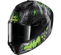 Shark Spartan RS Shaytan Casco, negro/verde, Talla M (57/58)
