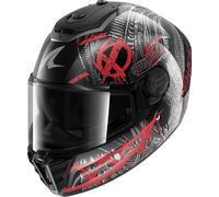 Shark Spartan RS Shiever Carbon Casco, negro/carbono/rojo, Talla S (55/56)