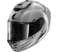 SHARK Casco integral Spartan RS Speed-Tech Negro/Gris/Plateado XL para hombre