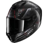 Shark Spartan RS Xbot Carbon Casco, negro-gris-rojo, tamaño S para Hombres