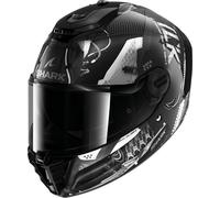 Shark Spartan RS Xbot Carbon Casco, negro-plata, tamaño S para Hombres