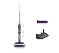 Shark SteamPickUp Mopa de vapor 3 en 1 para suelos duros, limpieza libre de químicos, separa residuos húmedos y secos, con cepillo giratorio y soporte, base de almacenamiento, 420 ml, blanco, SD200EU