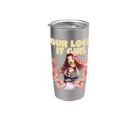 Shark Tale Lola Your Local It Girl Vaso térmico de acero inoxidable de doble pared
