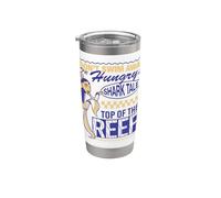 Shark Tale Oscar Don’t Swim Away Hungry Vaso térmico de acero inoxidable de doble pared