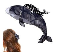 Shark Whale Claw Clips, Unique Ocean Animal Hair Clips, Cellulose Acetate Big Hair Clips, Cute Fashion Nonslip Hairpin Catch, Hair Accessories for Women Girls Thick & Thin Hair (F)