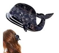 Shark Whale Claw Clips, Unique Ocean Animal Hair Clips, Cellulose Acetate Big Hair Clips, Cute Fashion Nonslip Hairpin Catch, Hair Accessories for Women Girls Thick & Thin Hair (H)