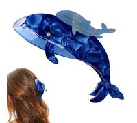 Shark Whale Claw Clips, Unique Ocean Animal Hair Clips, Cellulose Acetate Big Hair Clips, Cute Fashion Nonslip Hairpin Catch, Hair Accessories for Women Girls Thick & Thin Hair (E)