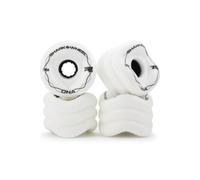 Shark Wheel Ruedas de Crucero para Longboard 72 mm, fórmula ADN, Juego de 4 Ruedas (Blanco, 72 mm)