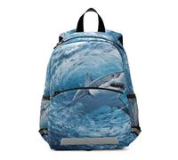 Shark Whirlpool - Mochila para niños pequeños, mochila para niños y niñas, bolsa de viaje para guardería preescolar