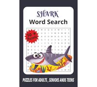 Shark Word Search Puzzle Book: Easy-to-read word searches filled with shark and more| 6×9 inches • 110 pages | 50+ puzzles | A fun gift for vacations, holidays, and puzzle lovers.