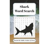 Shark Word Search Puzzle Book: Word Search with Easy to Read Print about The Ocean, Sharks, and More | 6x9 inches | 50+ Puzzles … Gift for Vacations, Holidays and Free Time