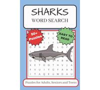 Shark Word Search Puzzle Book: Word Searches with Easy to Read Print about Sharks, Ocean Predators, Deep Sea Life and More | 6x9 inches, 110 pages | ... for Vacations, Holidays and Free Times