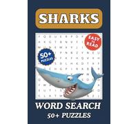 Shark Word Search Puzzle Book: Word Searches with Easy to Read Print about Sharks, Predators, Deep Ocean, and More | 6x9 inches, 110 pages | 50+ Puzzles ... Gift for Vacations, Holidays and Spare Time