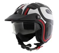 Shark X-Drak 2 Trial Helmet Thrust-R negro rojo KWR - talla XS