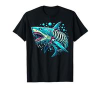 Shark Zombie Undead Predator Halloween Niños Hombres Megalodon Camiseta