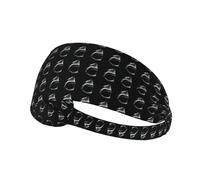 Shark1 - Diadema deportiva multifuncional y cómoda con impresión ligera e informal para actividades al aire libre