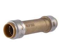 SharkBite Acoplamiento deslizante máximo de 3/4 pulgadas, accesorio de fontanería de latón a presión para conectar, tubo PEX, cobre, CPVC, PE-RT, HDPE, UR3016A