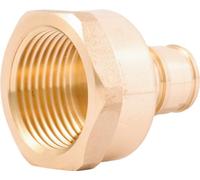 SharkBite Adaptador FNPT de expansión de 1/2 pulgada x 3/4 pulgadas para tubería PEX-A, accesorios de fontanería de latón, adaptador NPT hembra para tubos PEX-A, UAB068LFA